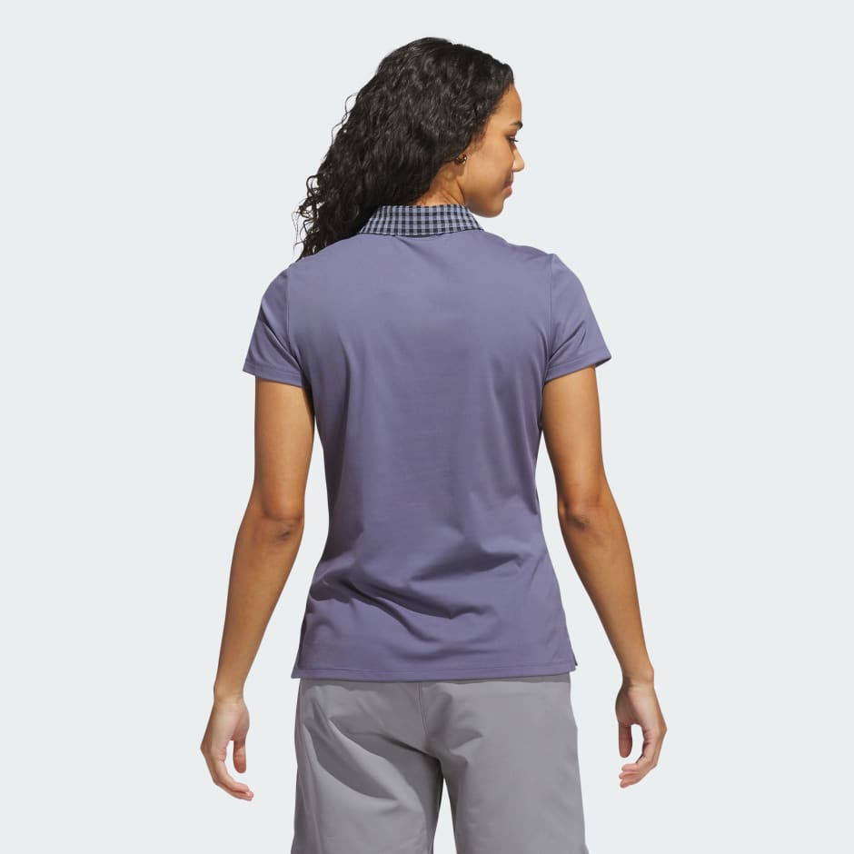 Ultimate365 Gingham Short Sleeve Polo Shirt