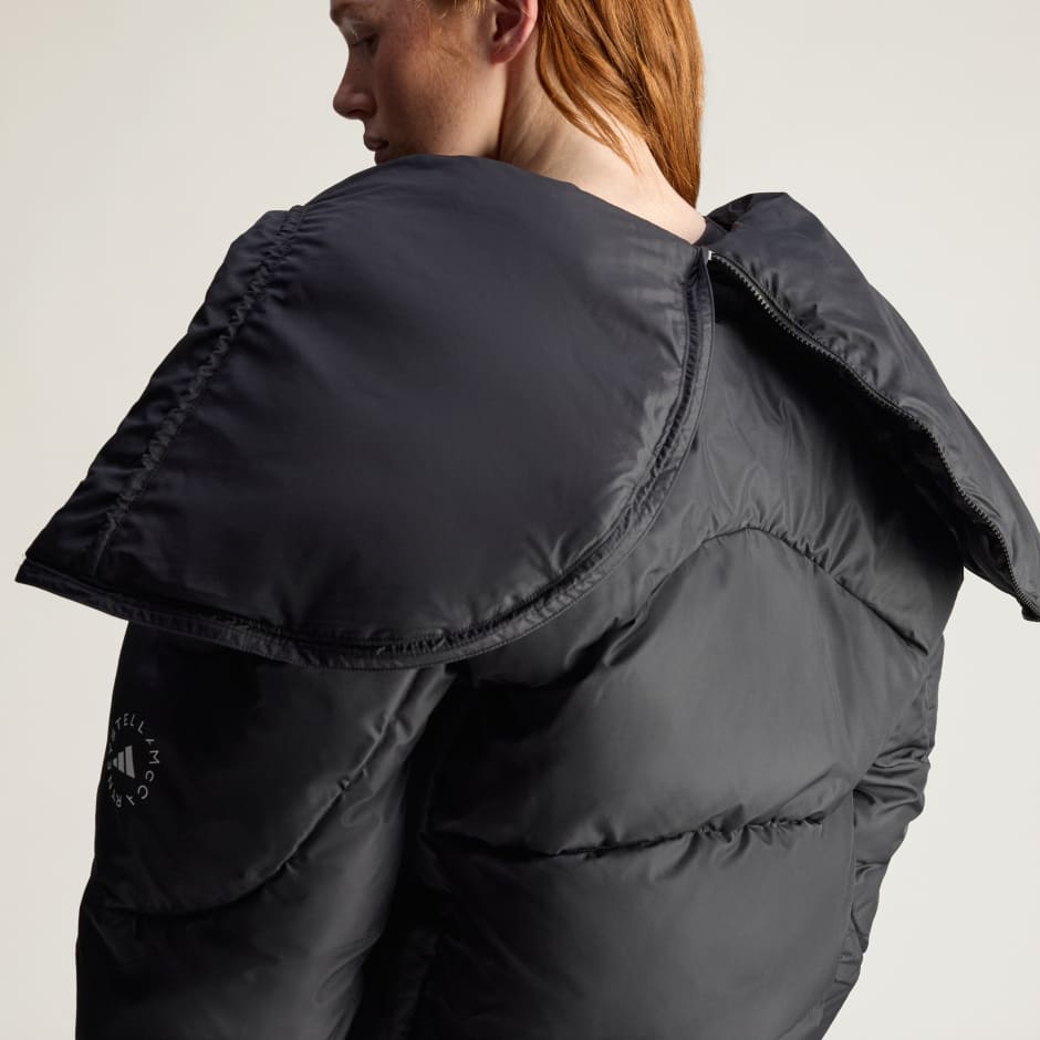 Jachetă adidas de iarnă căptușită de iarnă Stella McCartney, de lungime medie