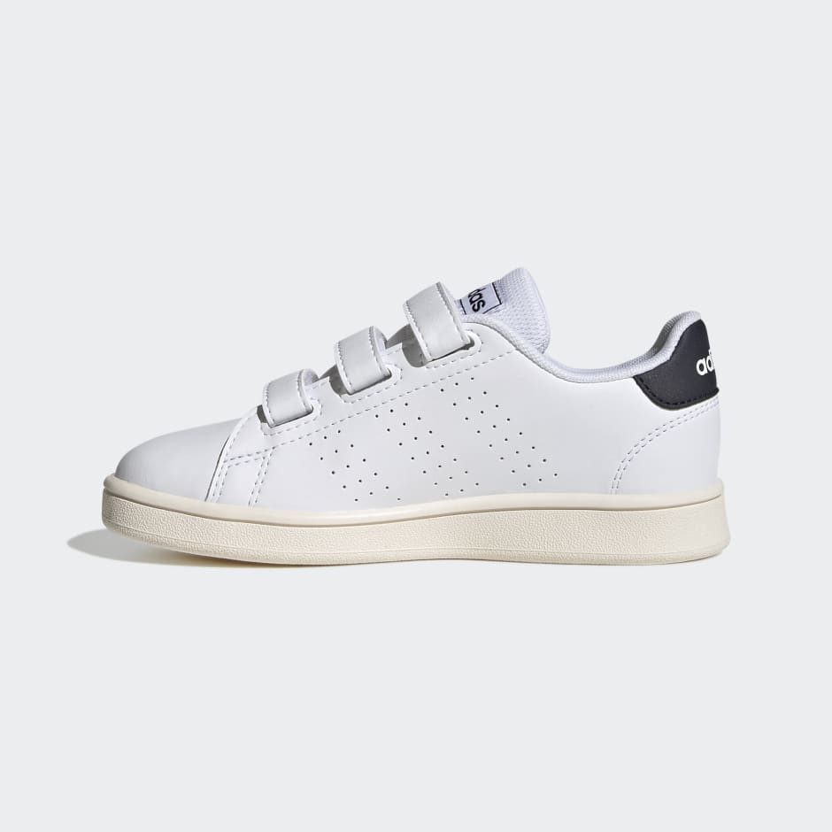 adidas Advantage Court Lifestyle Hook-and-Loop Shoes - White | adidas GH