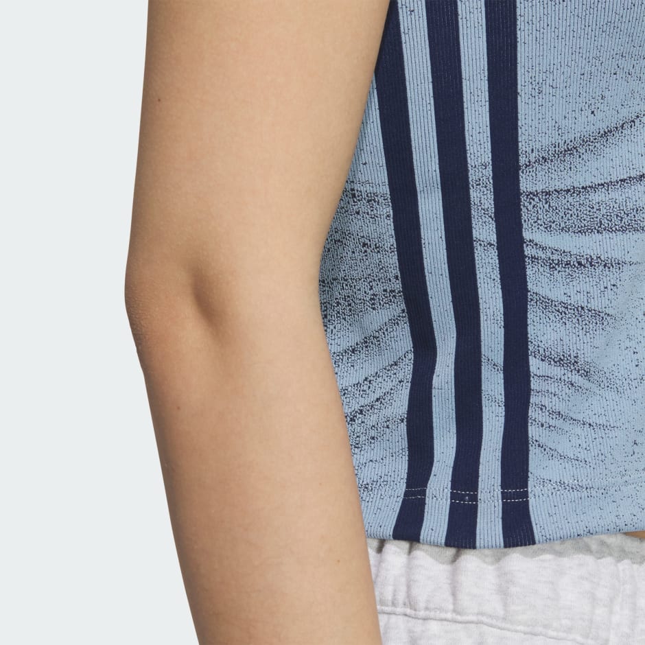 Fake Denim Padded Tank Top