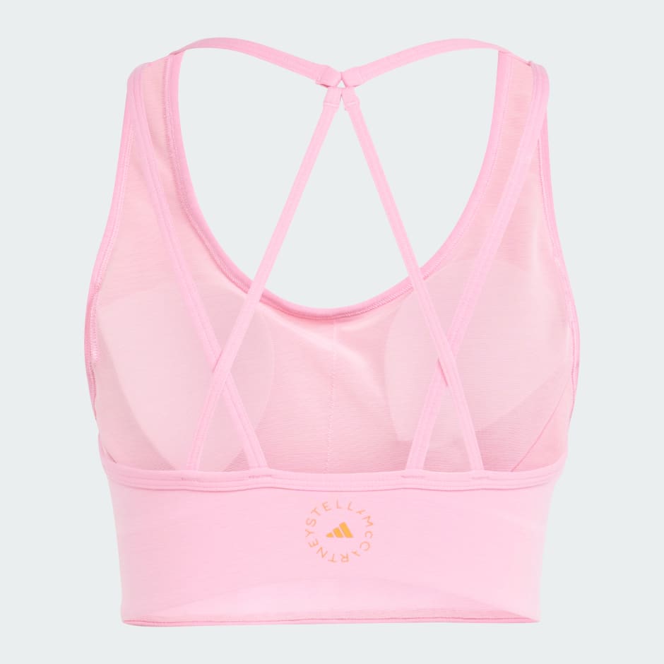 Women's Adidas Logo Sport Bra, Size M - Hot Pink - Dutch Goat
