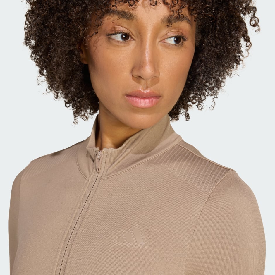 Workout Essentials Full-Zip Knit Jacket