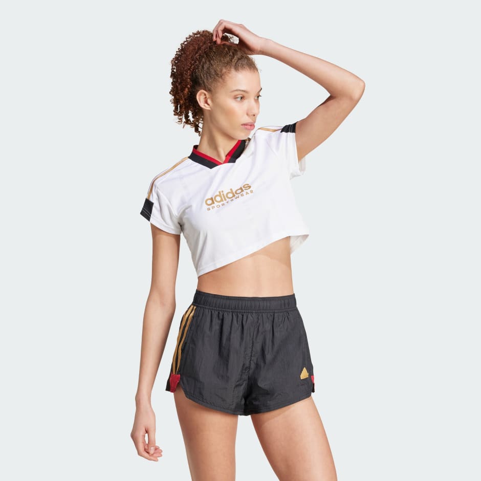 Tiro Cut 3-Stripes Crop Jersey