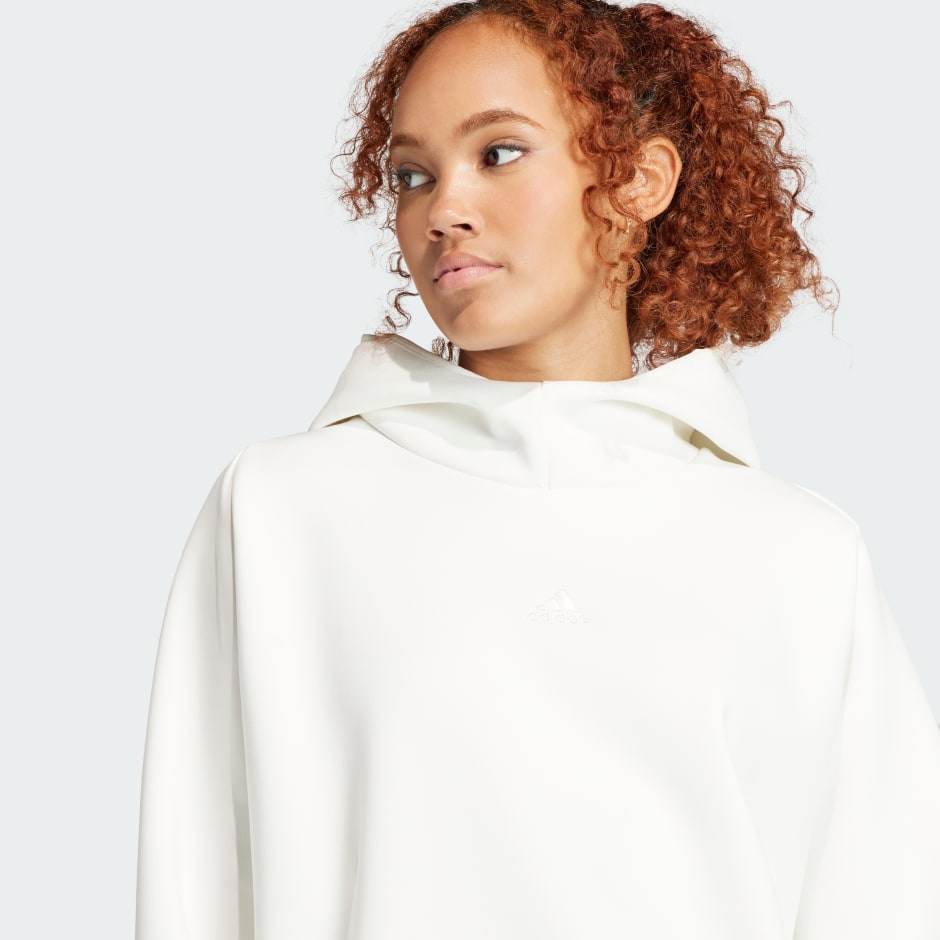 Women's Clothing - adidas Z.N.E. Made to be Remade Overhead Hoodie ...