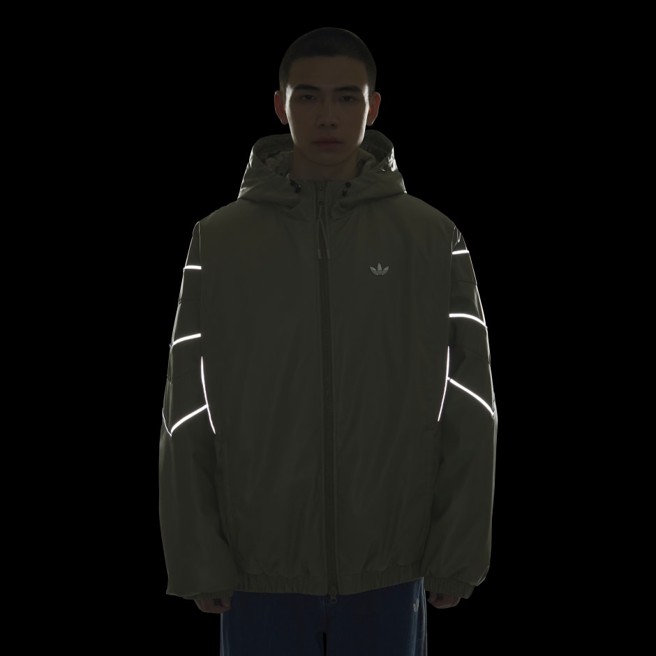 PU Oversized Jacket Pad - Green | adidas Hong Kong