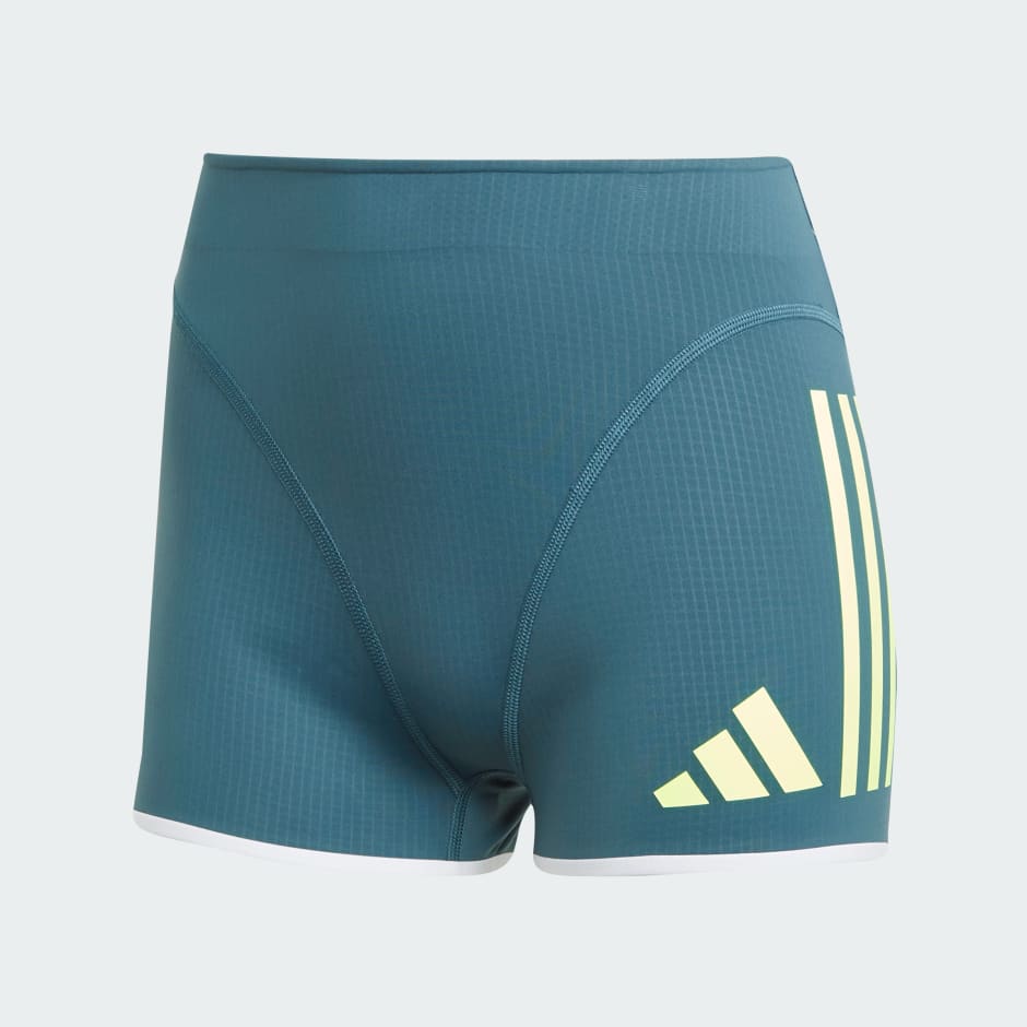 WOMENS ADIDAS HIGH Waist Track Running Sprint Training Race Shorts Briefs  Small £27.00 - PicClick UK