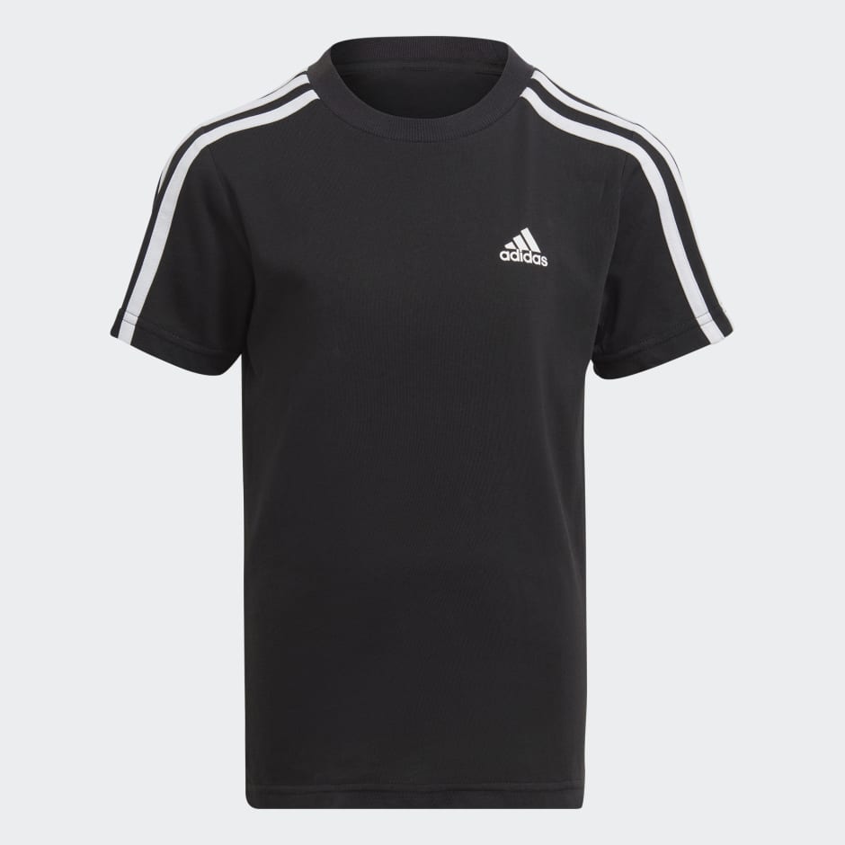 Essentials 3-Stripes Cotton Tee image number null