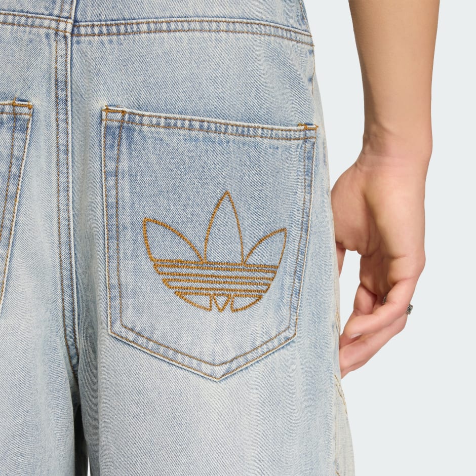 PANTALONI SCURȚI DIN DENIM