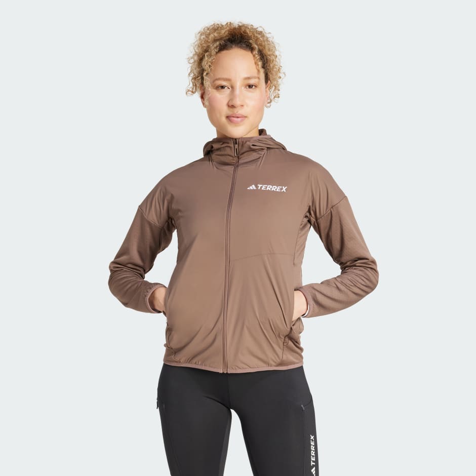 جاكيت Terrex Xperior Climawarm+ Wind Light Fleece مع قبعة