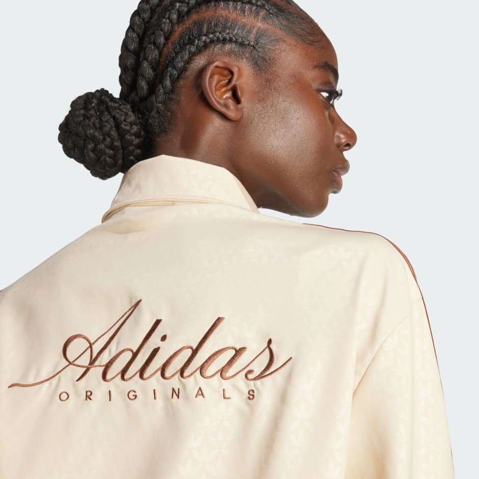 Fashion Monogram Satin Firebird Track Top
