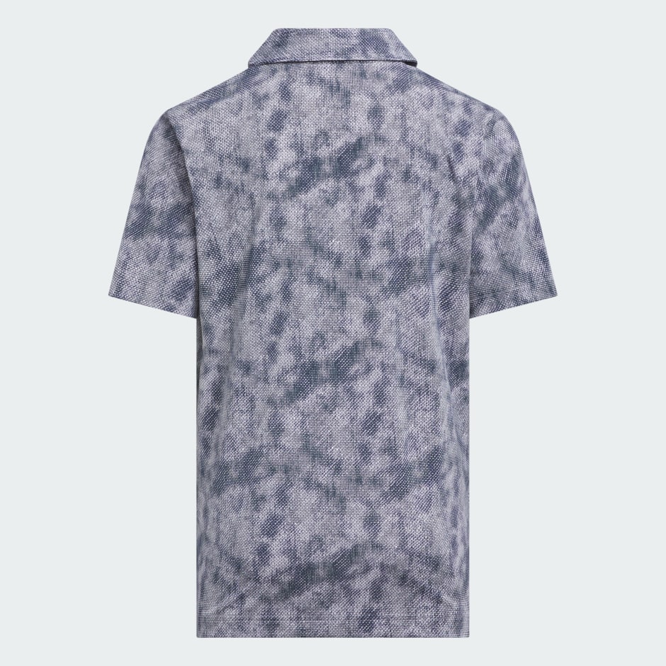 Performance Textured Print Polo Shirt Kids