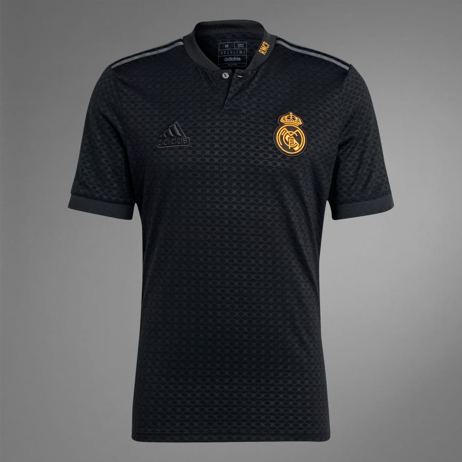  adidas Camiseta de Fútbol Masculino Real Madrid, Negro / lima  pulse : Deportes y Actividades al Aire Libre