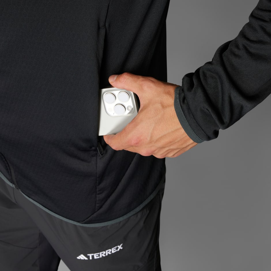 Jakna s kapuljačom od laganog flisa Terrex Xperior CLIMAWARM