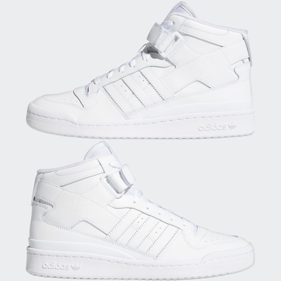 adidas Forum Mid Shoes - White | adidas LK