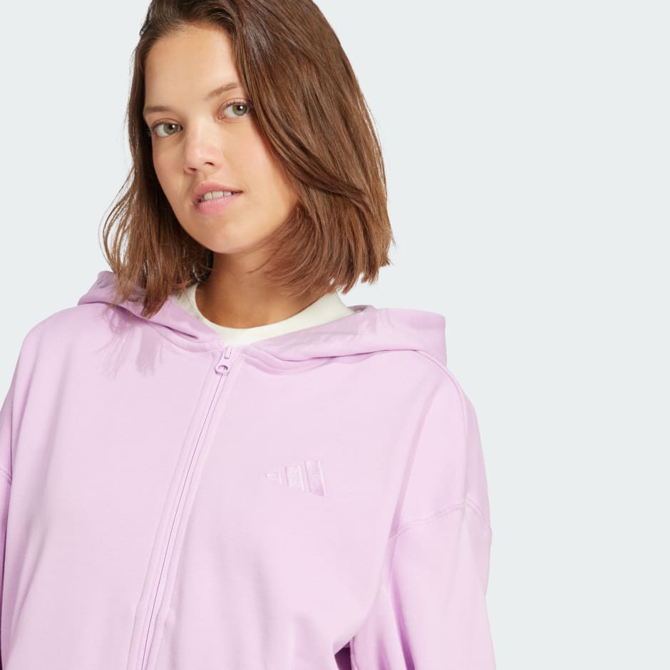 هودي فضفاض بسحاب كامل من ALL SZN فرنش تيري