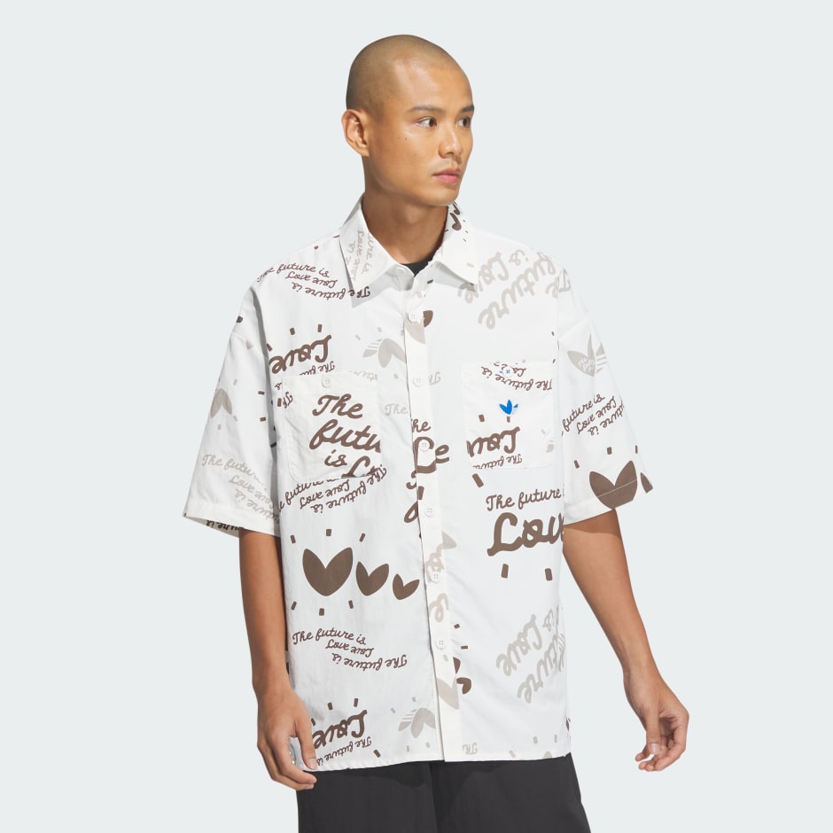 Adidas Chinese V-Day Allover Print Short Sleeve Shirt