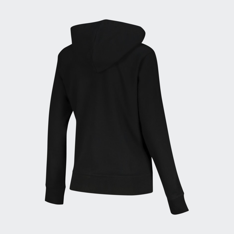 Clothing - TREFOIL ESSENTIALS ZIP THROUGH HOODIE - Black | adidas South ...