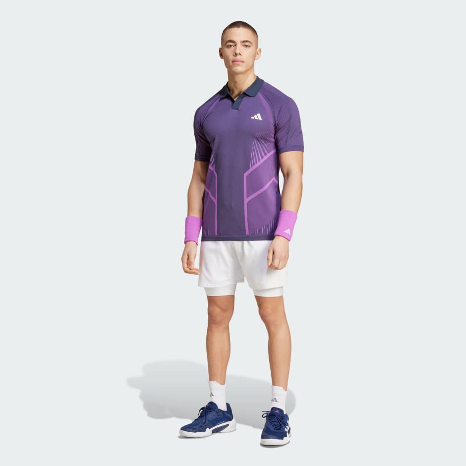 Tricou polo Tenis Pro FreeLift, fără cusături, cu tehnologie AEROREADY