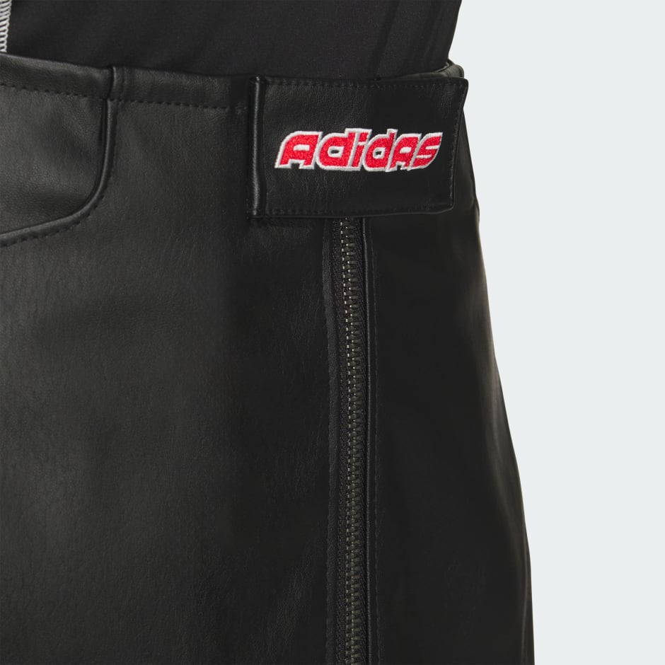 Racing V-Day Pleather Skirt