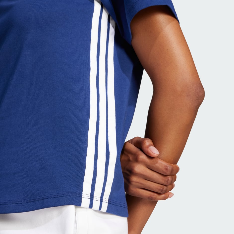 Tricou Essentials de bumbac cu 3 dungi