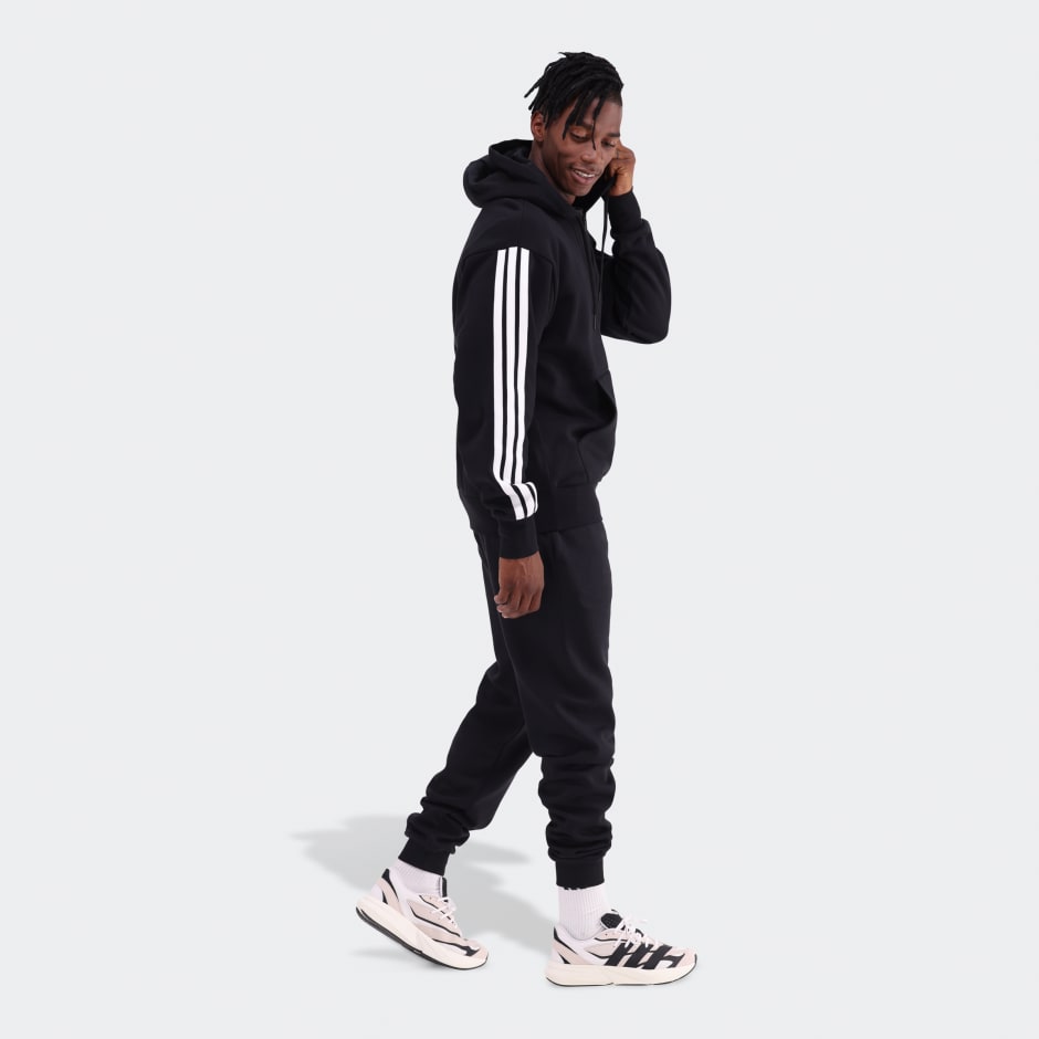 Essentials 3-Stripes Fleece Hoodie