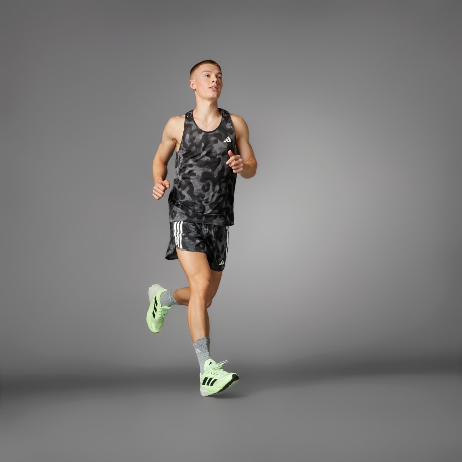 Own the Run 3-Stripes Allover Print Singlet