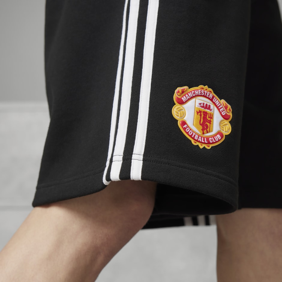 Clothing - Manchester United OG Sweat Shorts - Black | adidas South Africa