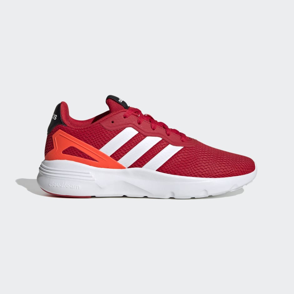 Adidas neo outlet rojo y negro