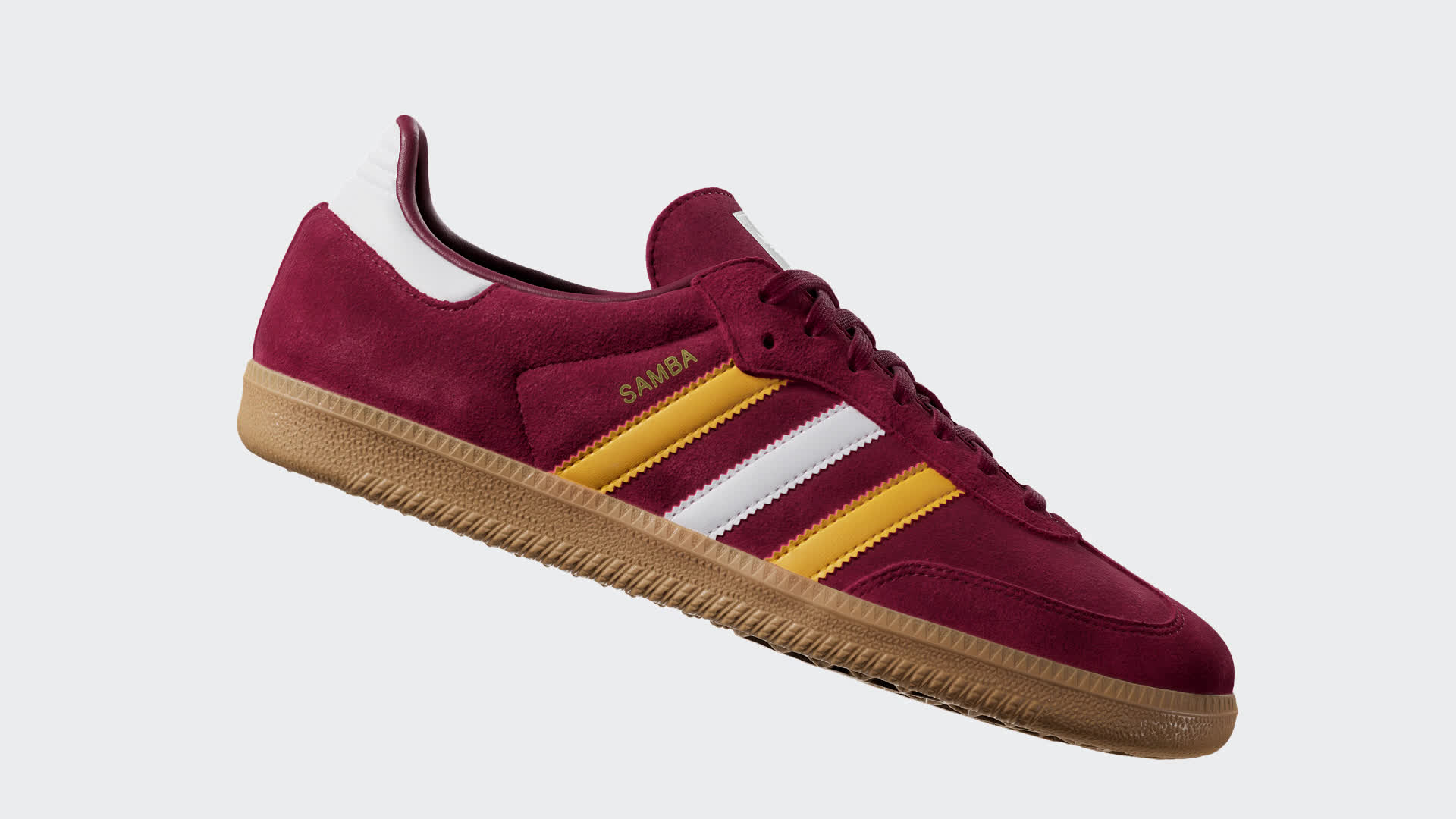 Burgundy adidas samba super suede best sale