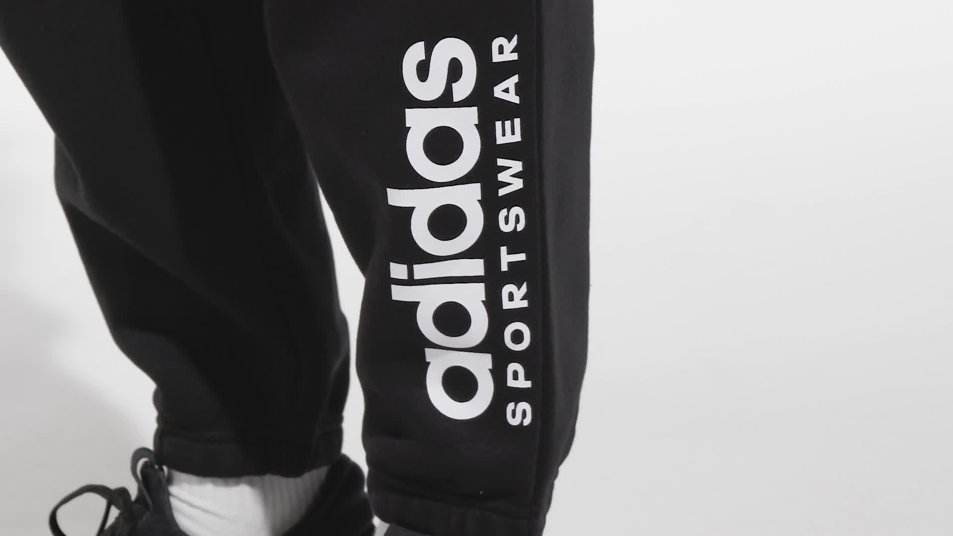 Vtg Late 80s adidas Black Nylon Activewear Sweat Pants Mens Sz S Ankle Zip