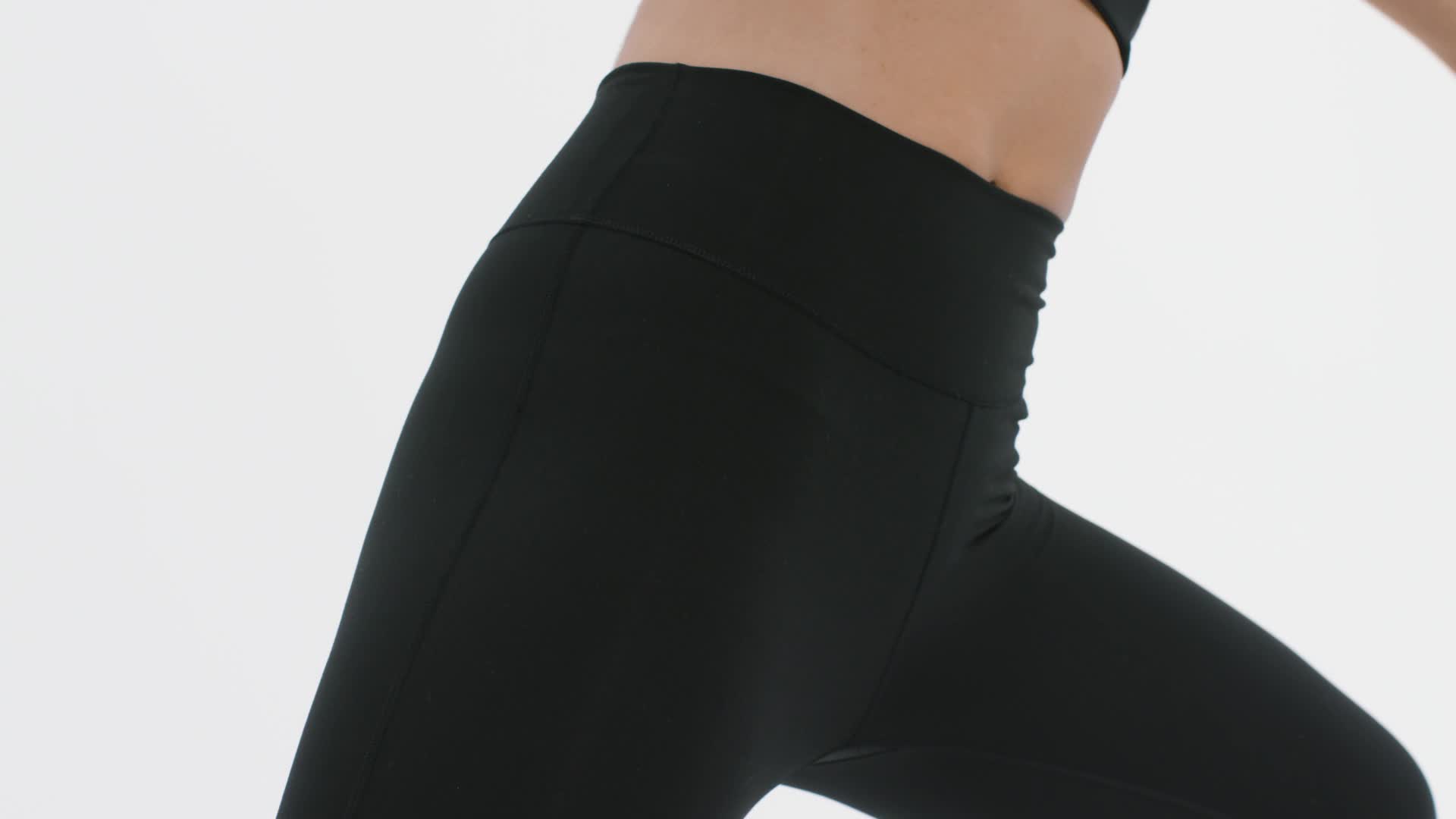 Brochu Walker High Rose Black Yoga Pants With Flared Leg Womens Size M