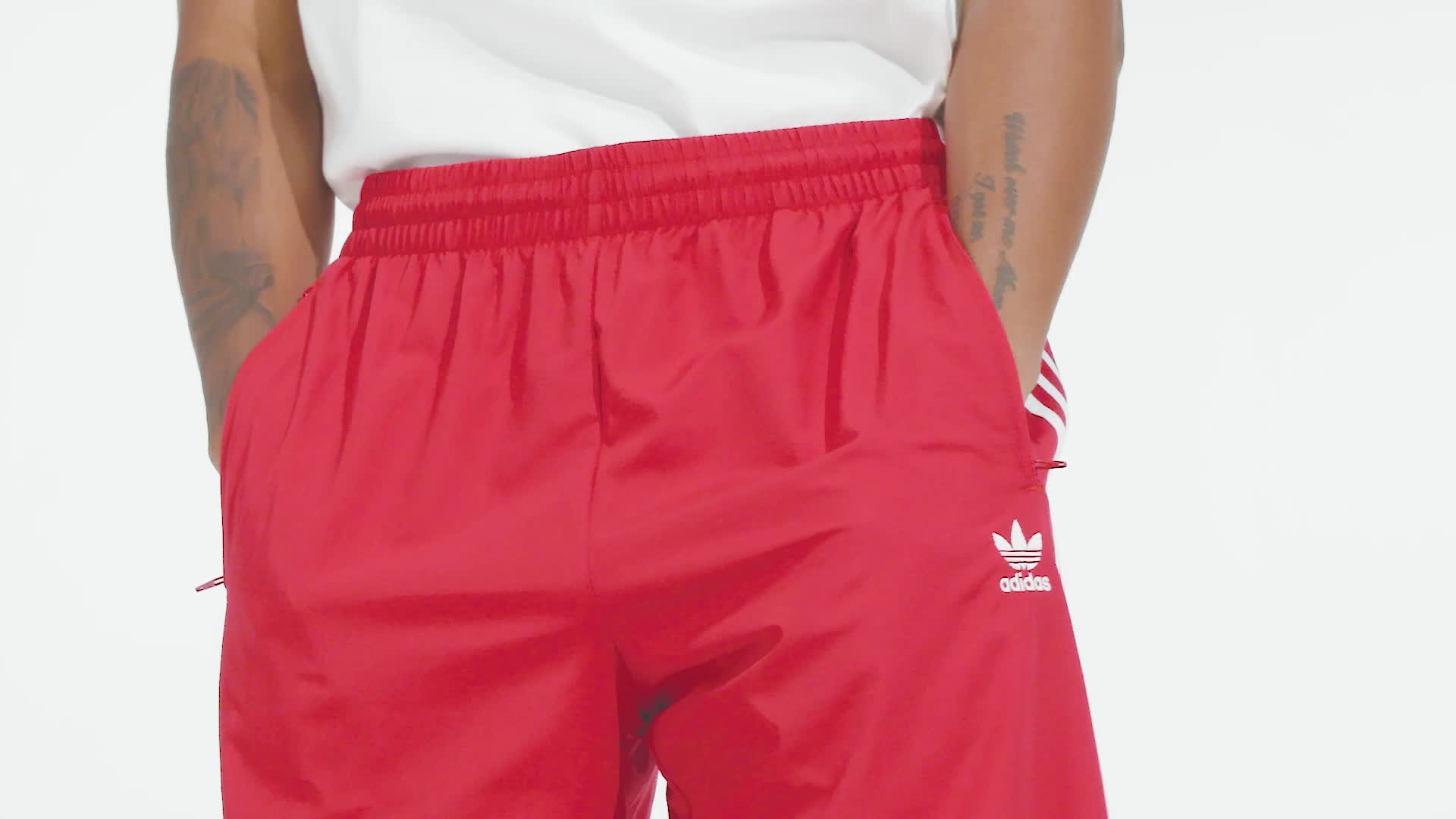 90s adidas アディダス　バスケットパンツ　ジャージ　ストライプ　レッド 90s adidas アディダス バスケットパンツ ジャージ ストライプ