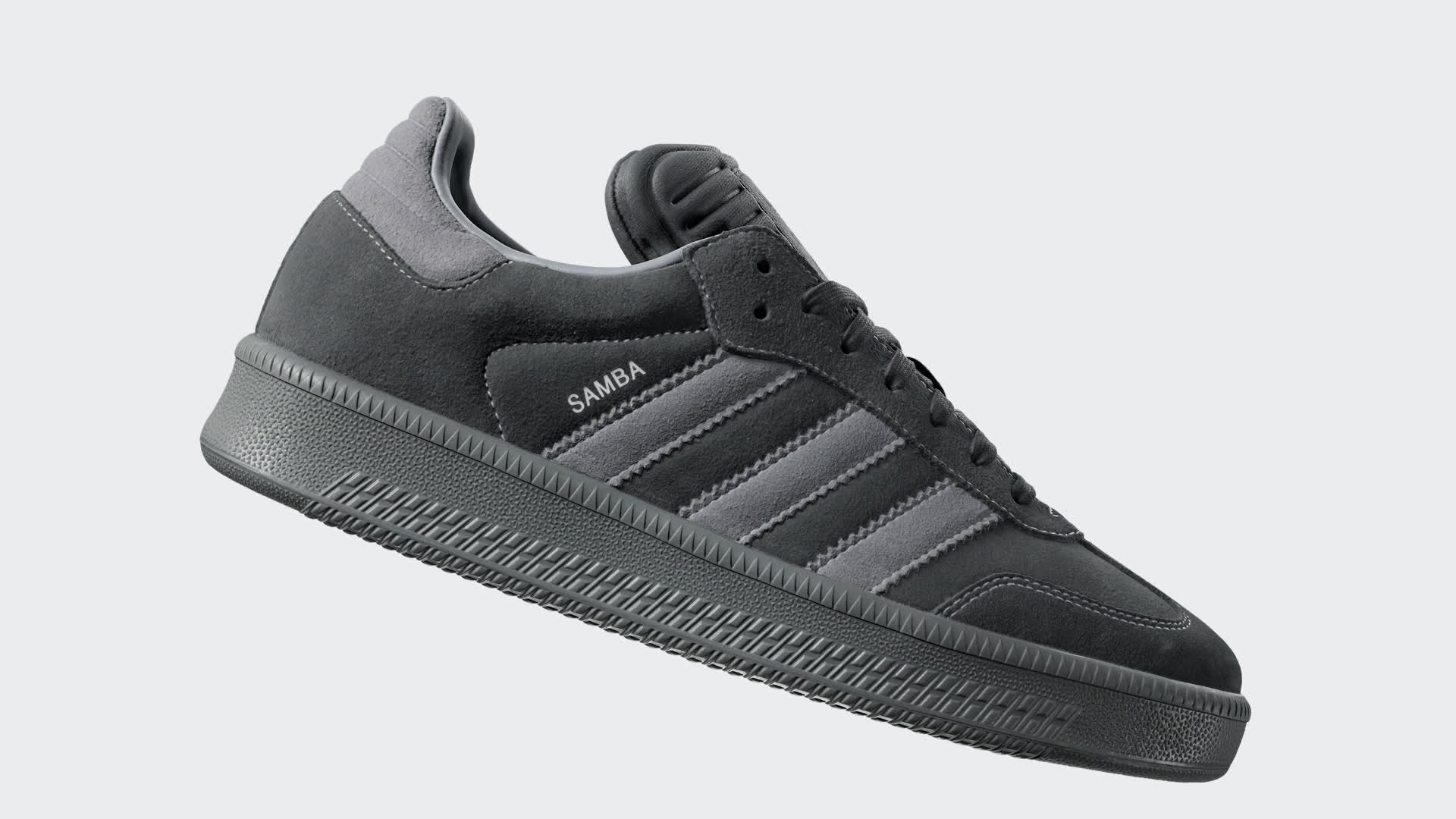 Adidas samba grey suede best sale