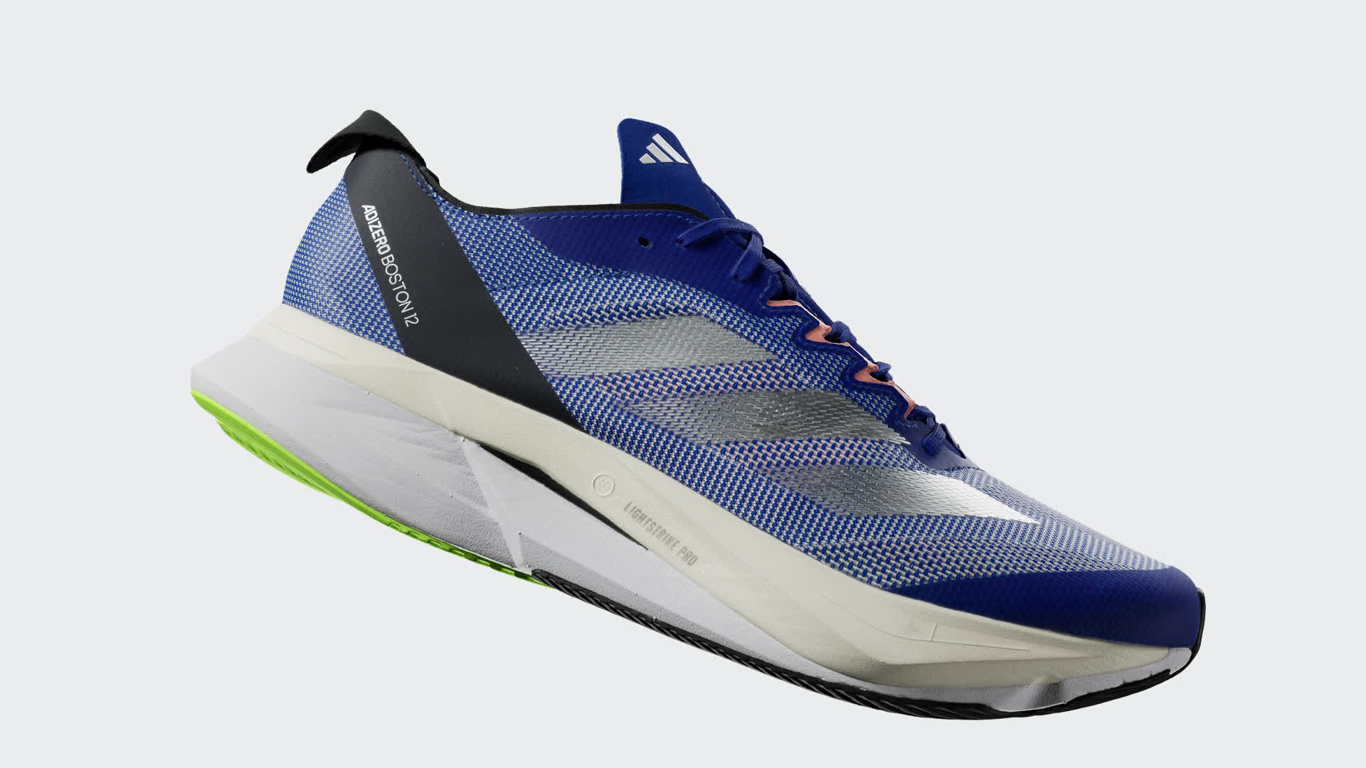 adidas Adizero Boston 12 Running Shoes - Blue | Men's Running 