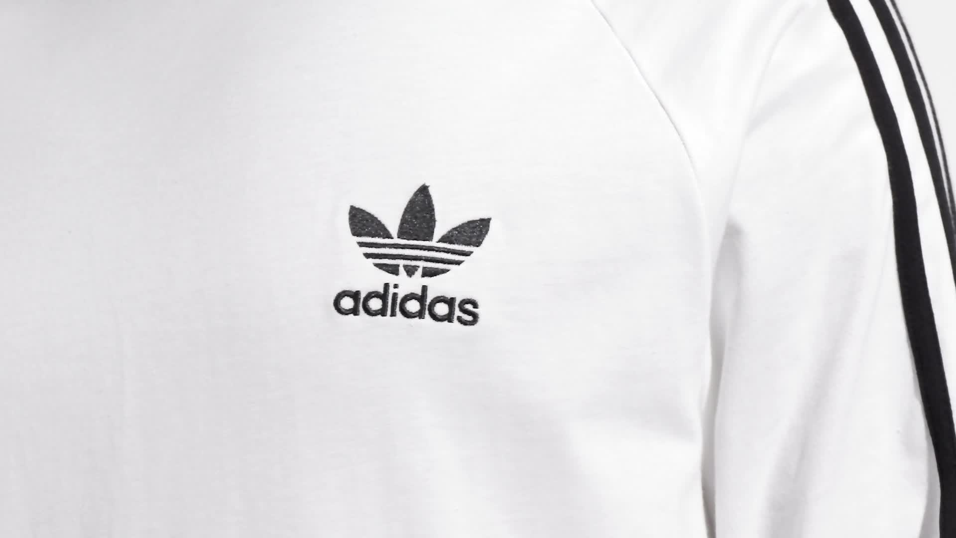 adidas Originals longsleeve shirt men's white color