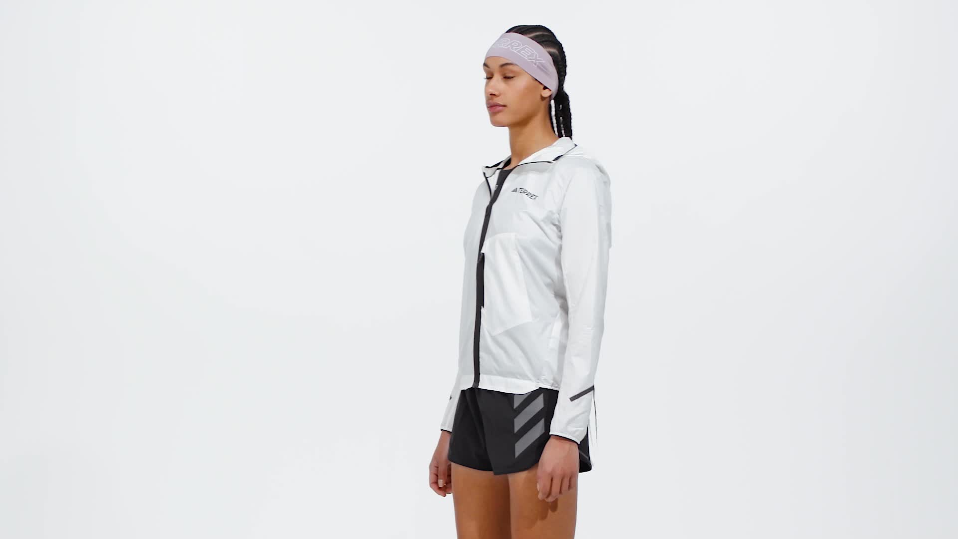 adidas Terrex Xperior Light Windweave Jacket - White | Free 