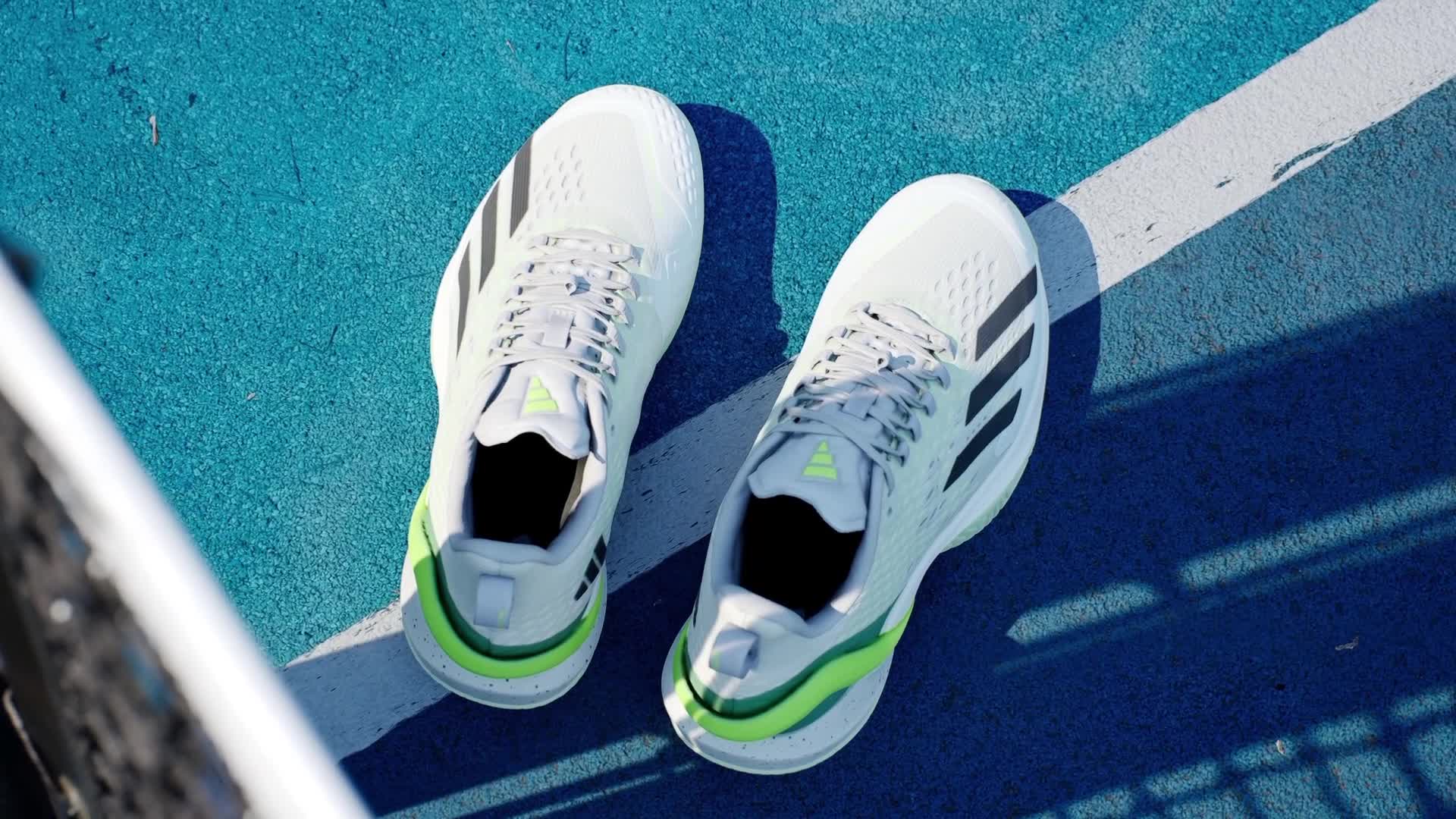 adidas Adizero Cybersonic Tennis Shoes - Green | Men's Tennis 