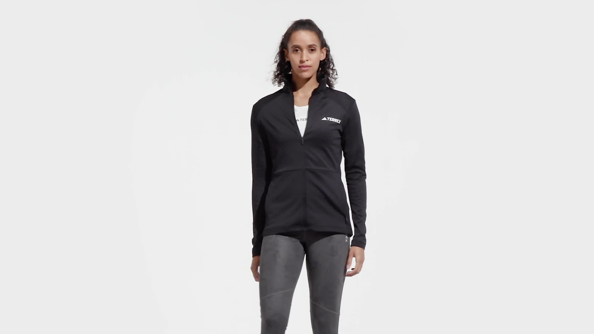 adidas TERREX Multi Full-Zip Fleece Jacket - Black | Women's Hiking |  adidas US