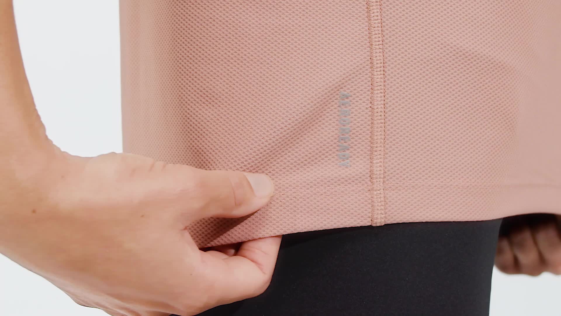 adidas Own The Run Tee - Pink | Free Shipping with adiClub