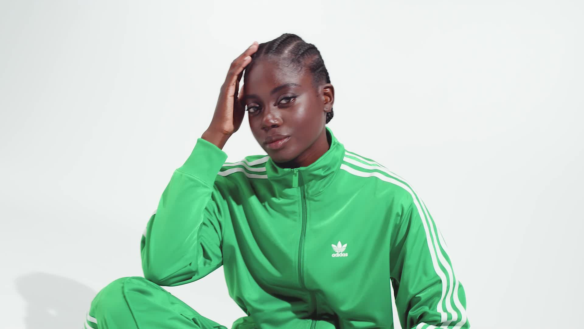 adidas Adicolor Classics Loose Firebird Track Top - Green 