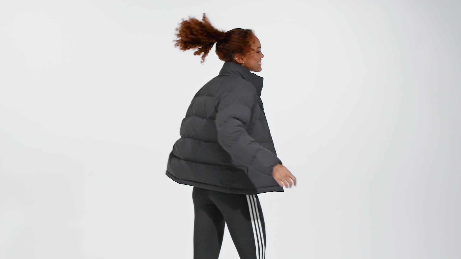 adidas Women's Lifestyle Helionic Relaxed Down Jacket - Black 