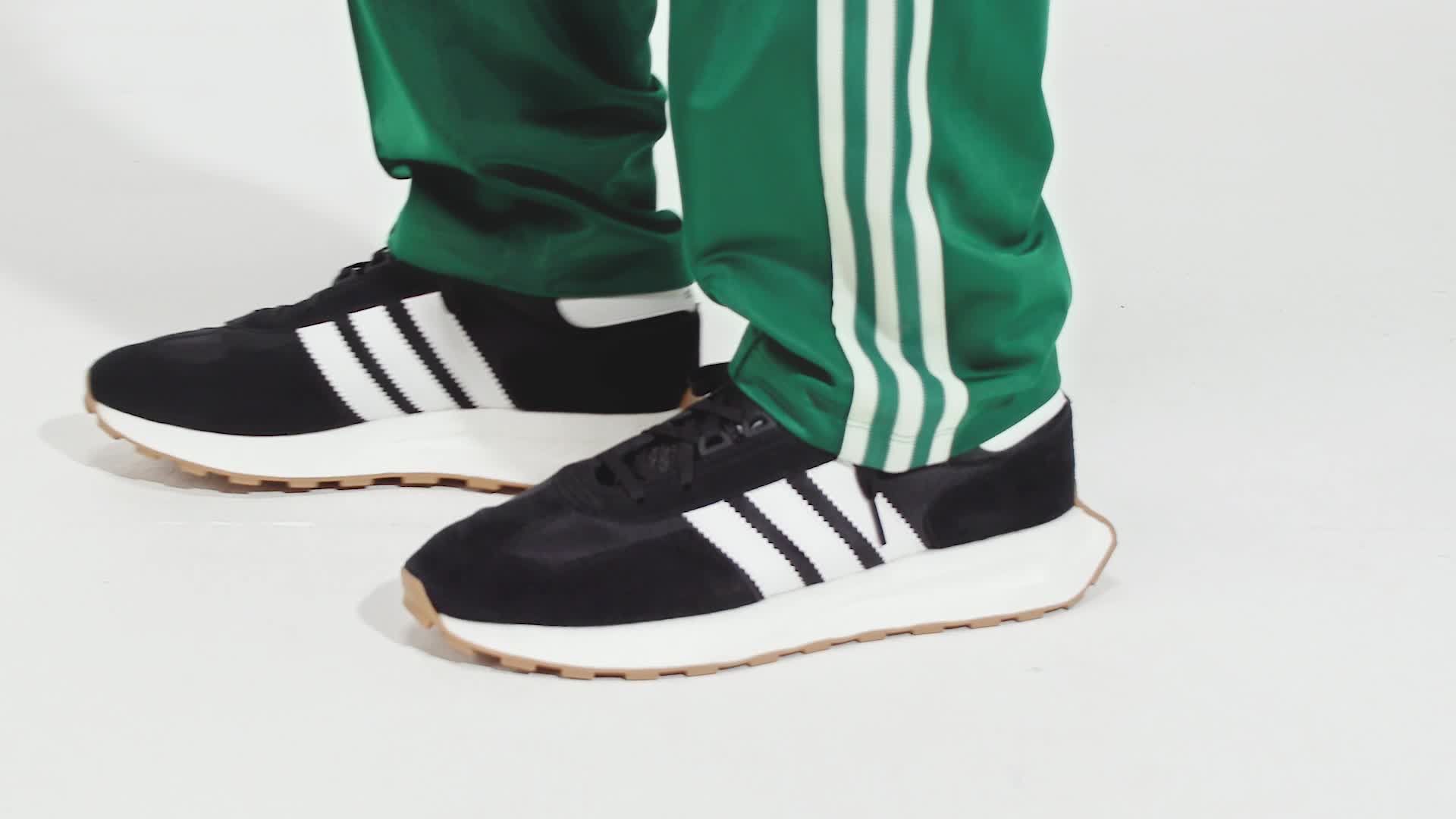 Green and white adidas pants best sale