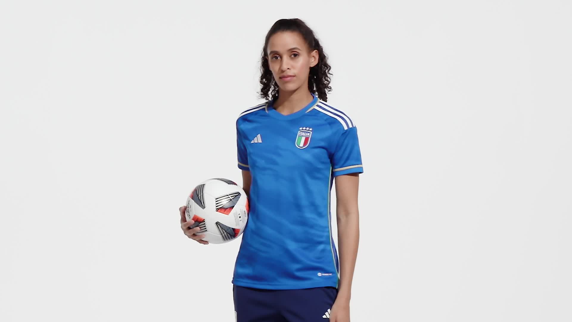 Blue adidas Italy 2023 Home Shirt Women's