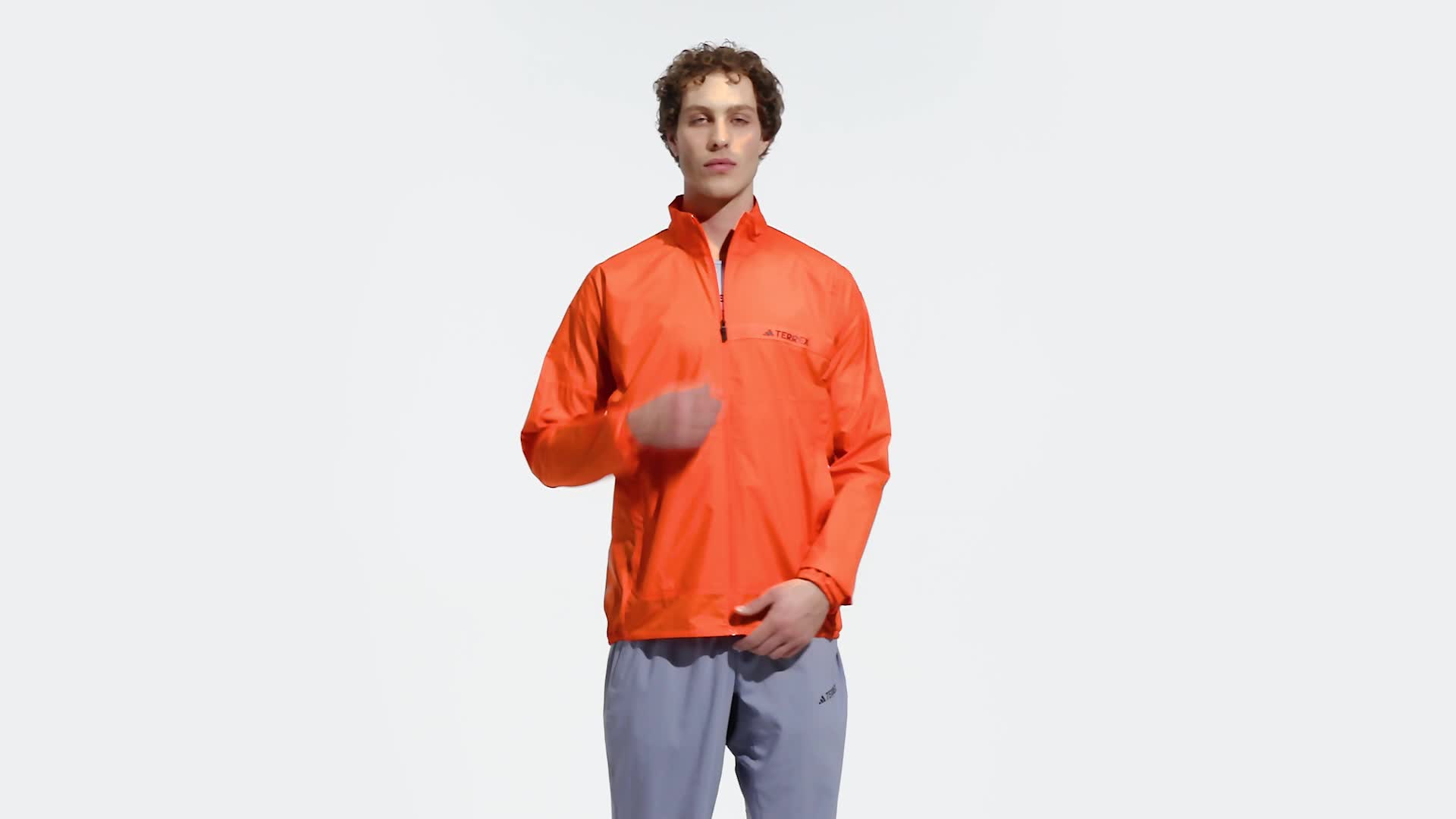 adidas TERREX Orange US - Men\'s | adidas Hiking Wind Multi | Jacket