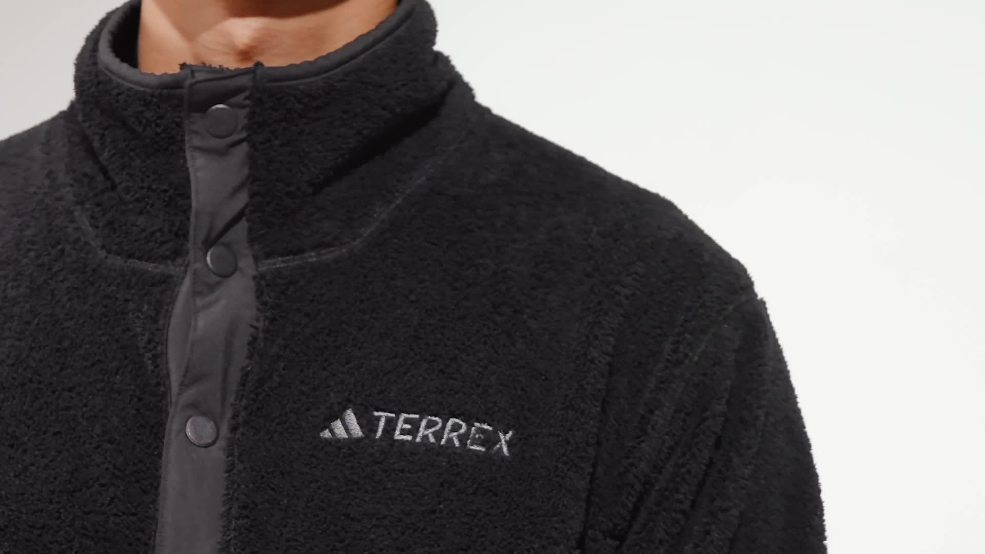 Adidas Terrex XPLORIC HIGH PILE - Fleece jumper - semi impact orange/orange  