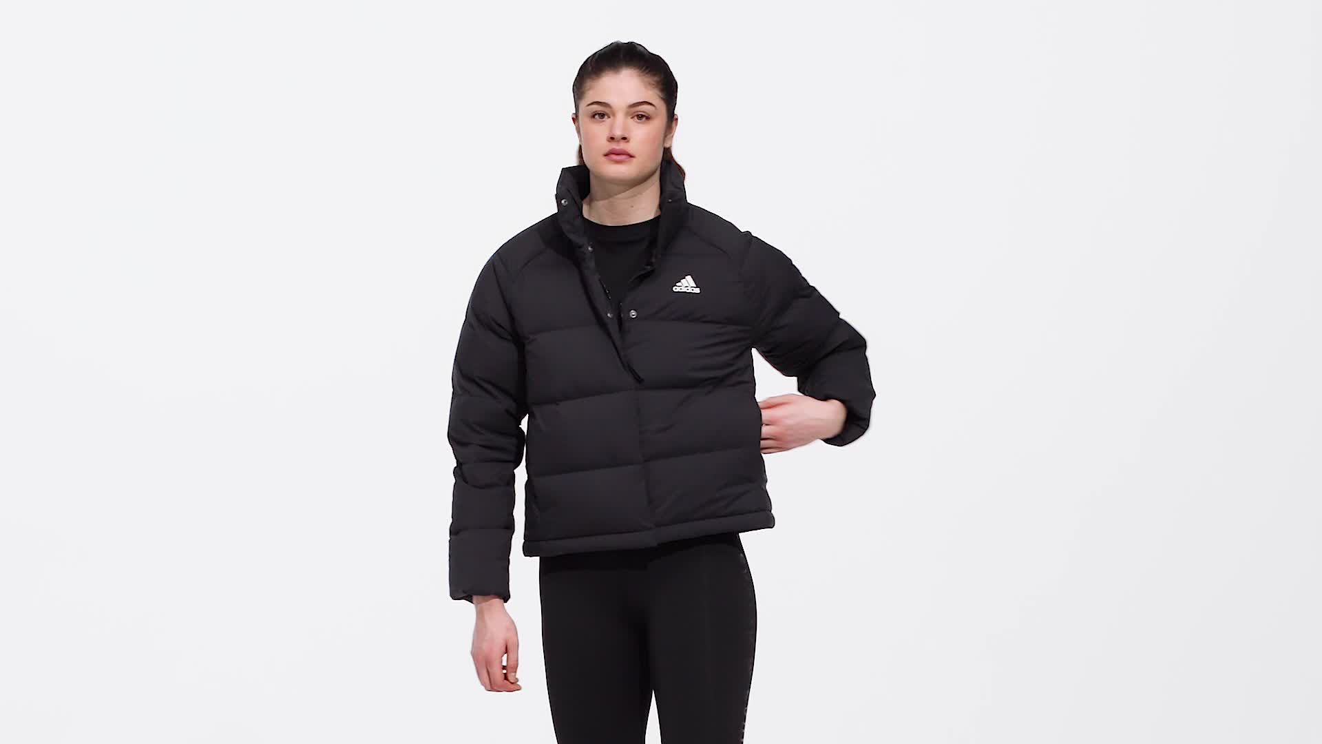 adidas Helionic Relaxed Down Jacket - Black | Women\'s Hiking | adidas US