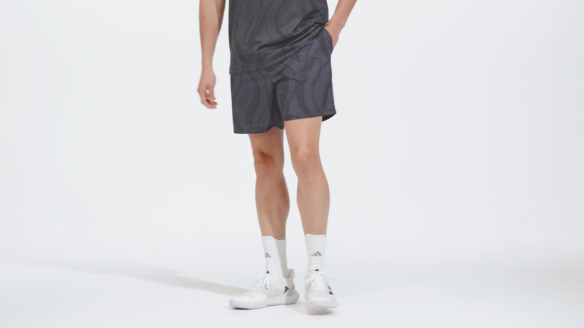 adidas Club Tennis Graphic Shorts - Grey | Free Shipping with 