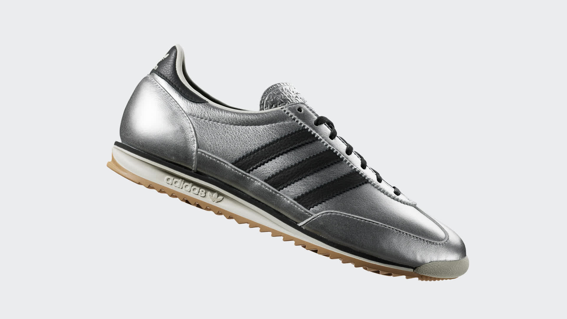 Adidas silver metallic shoes online