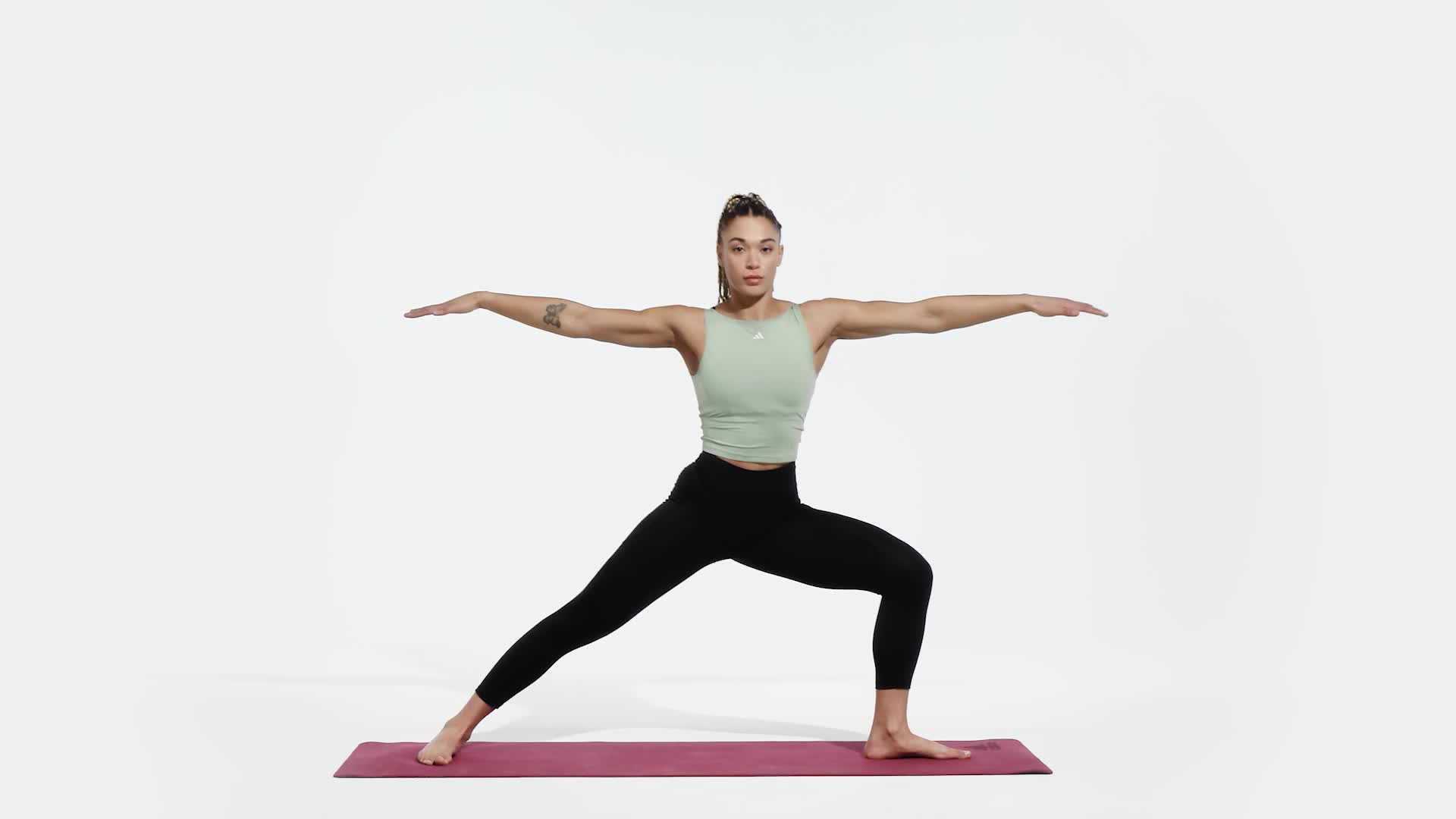 adidas Women's Long Sleeve Black Yogi Yoga Shirt (AJ6527) B115