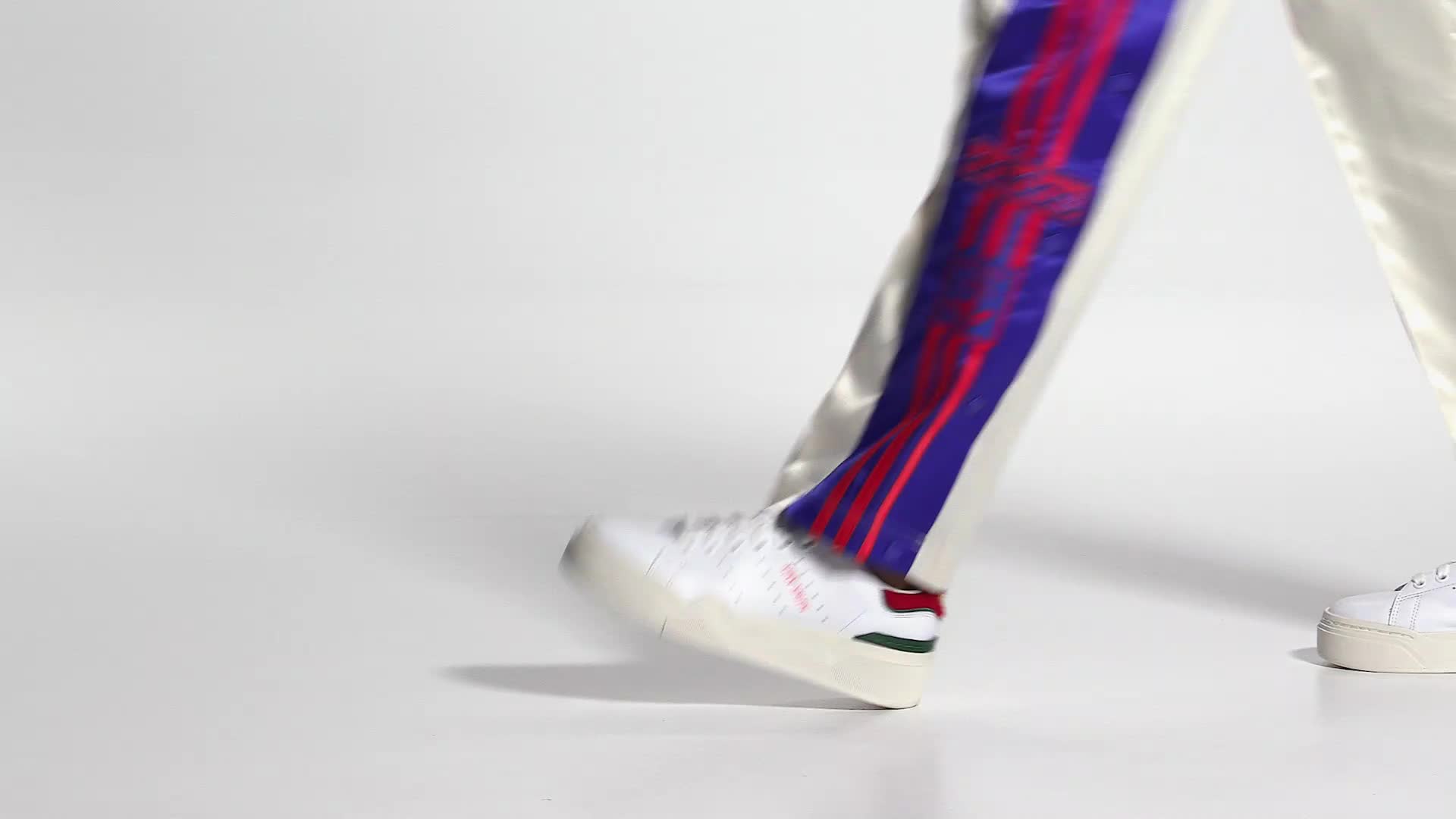 adidas Originals Stan Smith Bonega 2B platform sneakers in white and red